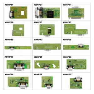 Xhorse Mini Prog and Key Tool Plus 14pcs Solder-Free Adapters & Cables for BMW, Porsche, Landrover, Volvo, and others