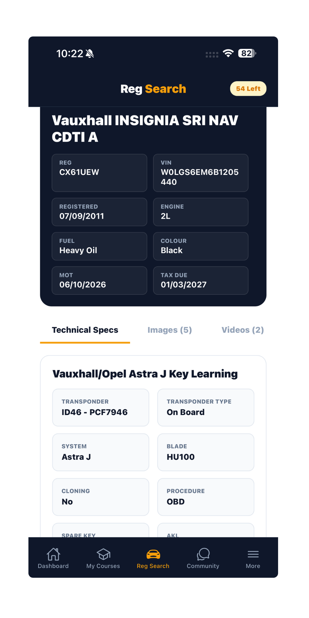 Search any car app screen