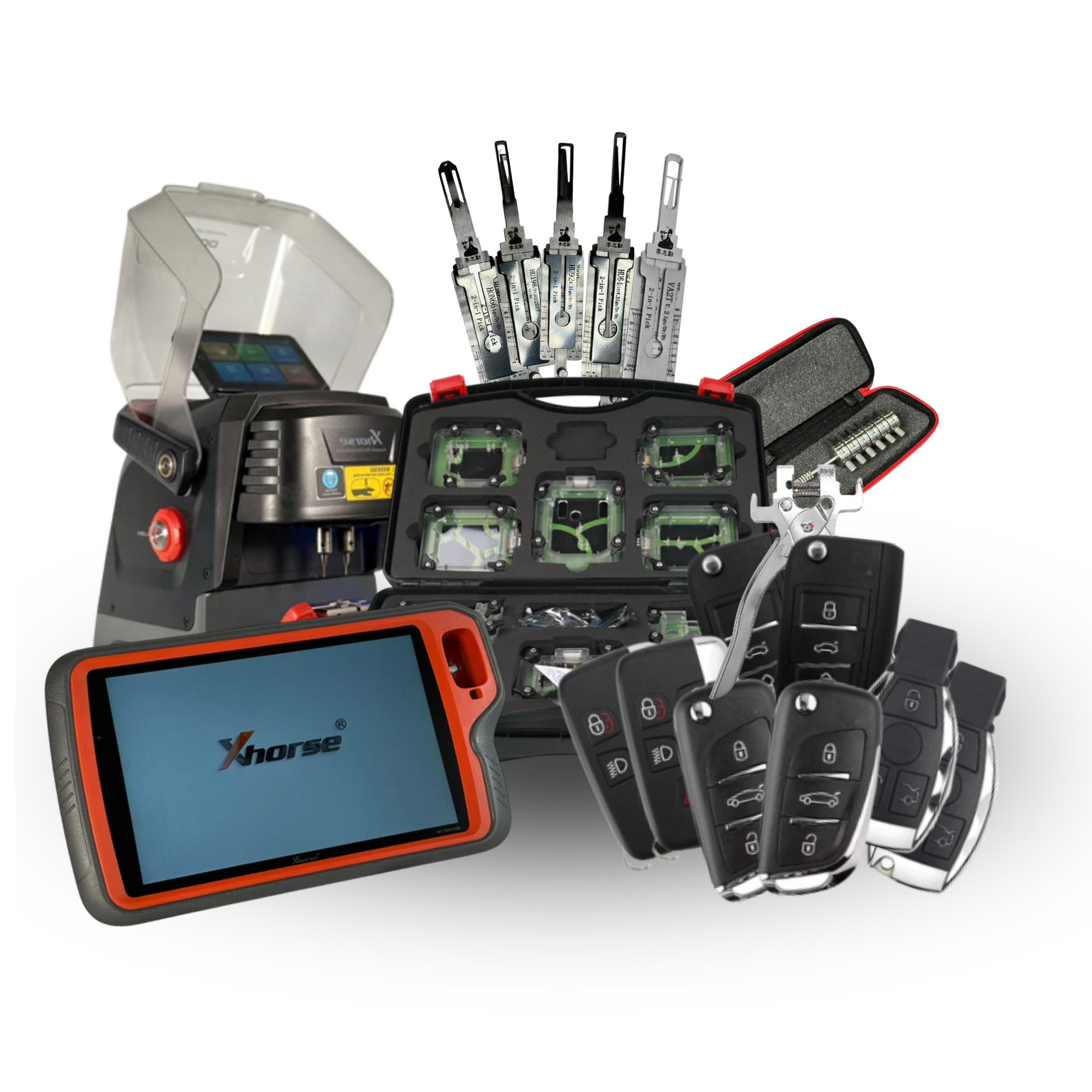 Xhorse and other locksmith tools composition