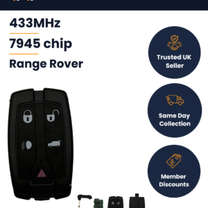 Land Rover Freelander 2 - Aftermarket 5 Button Key - NT8-TX9 - 433MHz, ID46, HU101